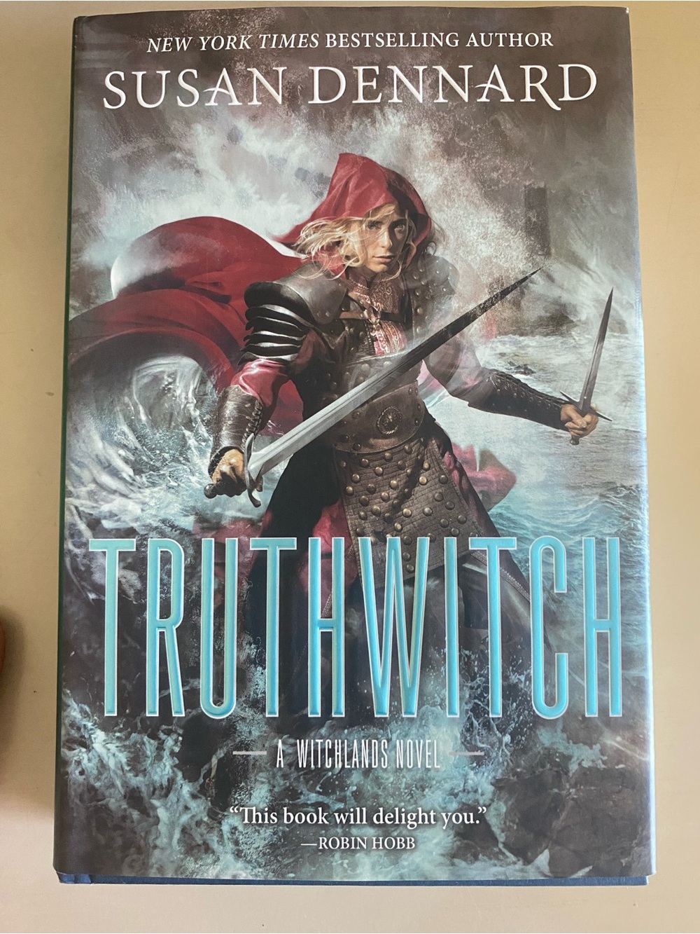 Truthwitch by Susan Dennard - Fantasy Hardcover with Blue & Red Cover Art